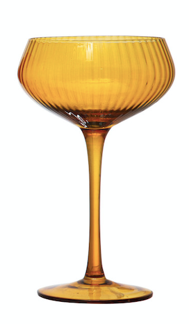 Champagne Coupe Glass Yellow