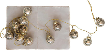 Etched Mercury Glass BallOrnament Gariand