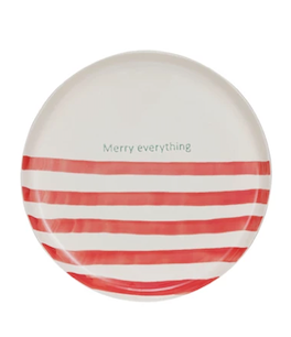 Plate Stripes Holiday