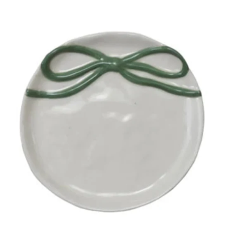 Plate Dish Bow Green