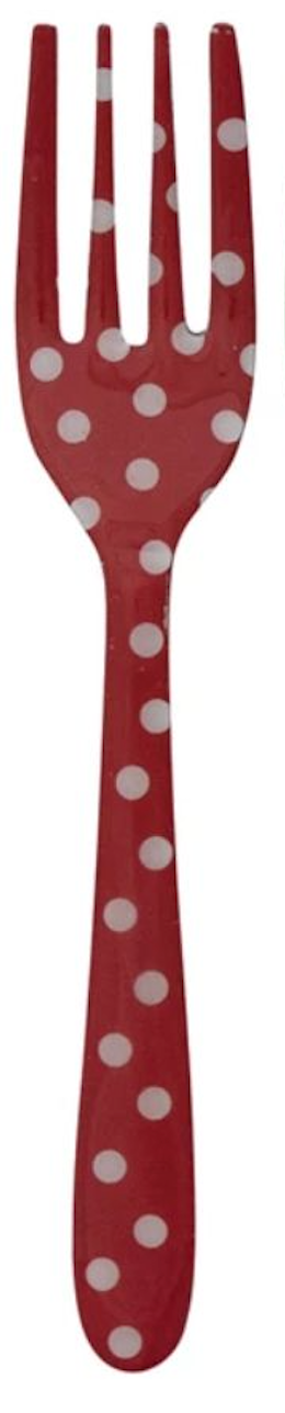 Fork with Christmas Prints