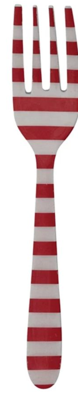 Fork with Christmas Prints