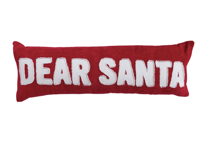Lumbar Pillow with Dear Santa
