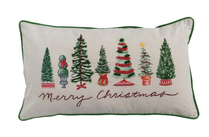 Lumbar Pillow with Merry Christmas