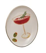 Holiday Cocktail Plate