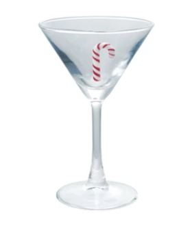 Holiday Figure Martini Glass