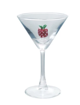 Holiday Figure Martini Glass