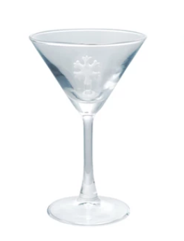 Holiday Figure Martini Glass