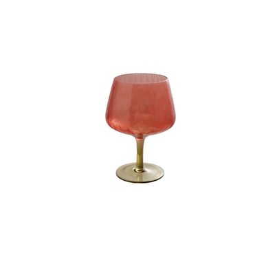 Glass Red Olive Green