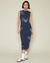 Handprint Intarsia Midi Dress