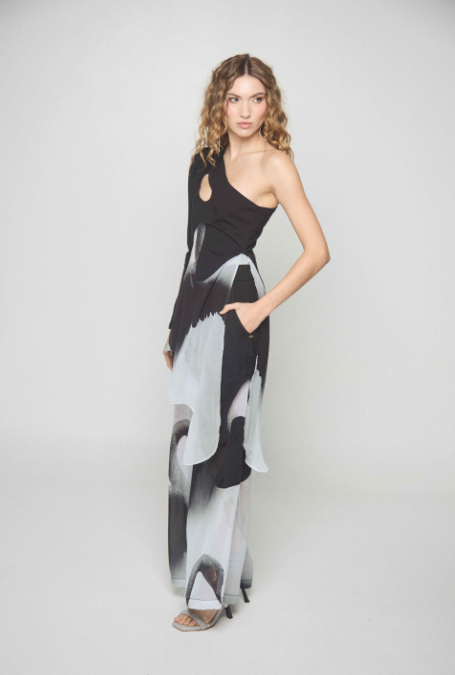 Tundra Top Print Black