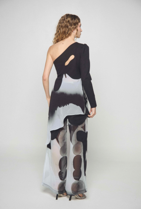 Tundra Top Print Black