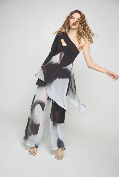 Tundra Top Print Black