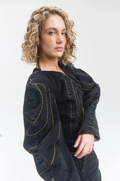 Blossom Jacket Indigo Black