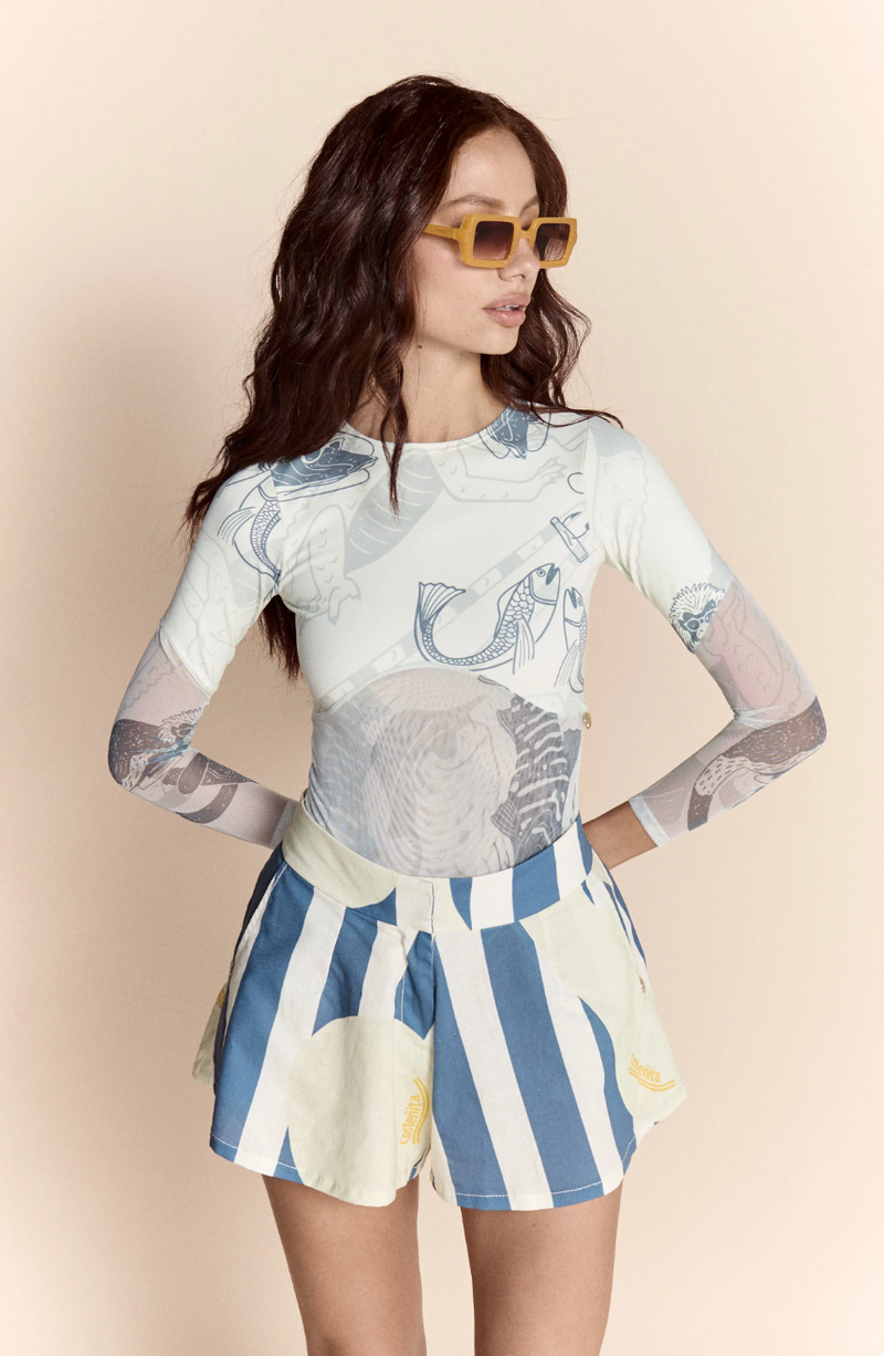 Isla Linen Short Print