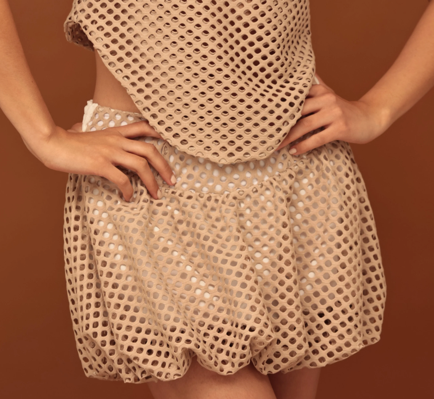 Pawberry Skirt Ivory Rosa