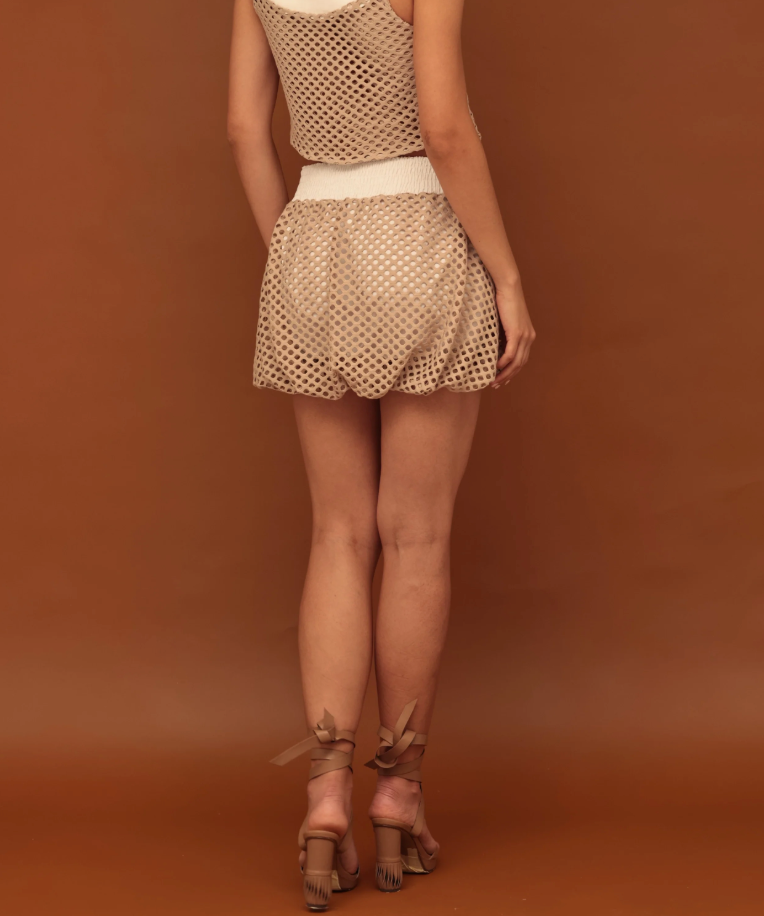Pawberry Skirt Ivory Rosa