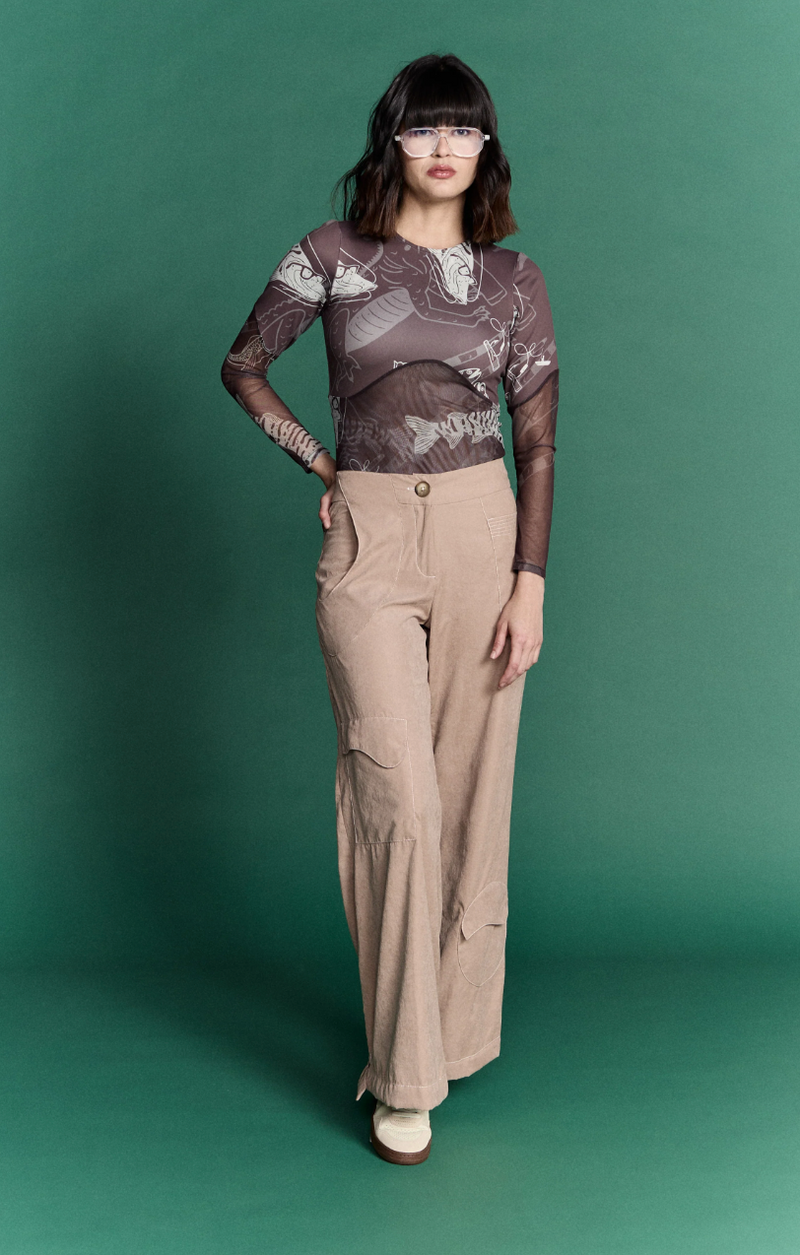 Trapezoida Tan Pant