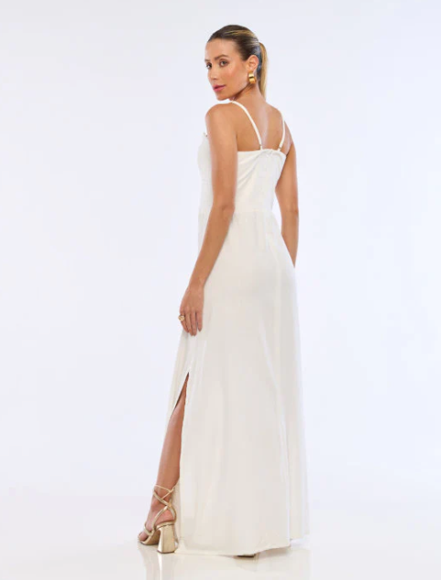 Amalfi Dress Off White