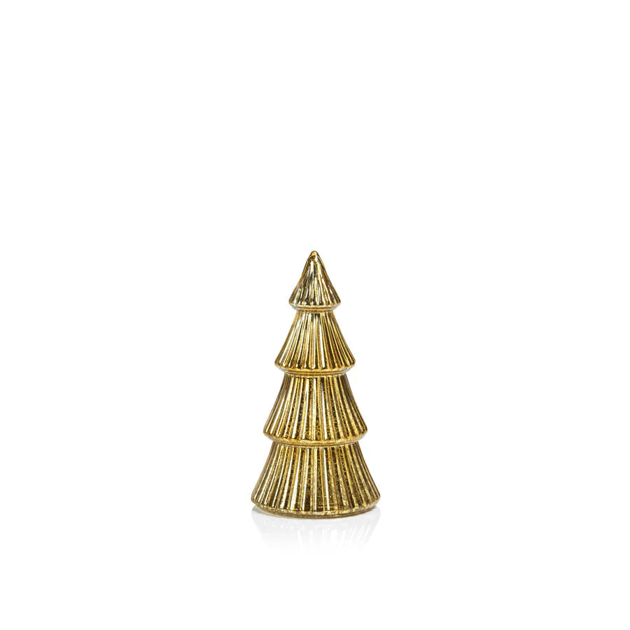 LED Ribbed Antique Tree Gold S