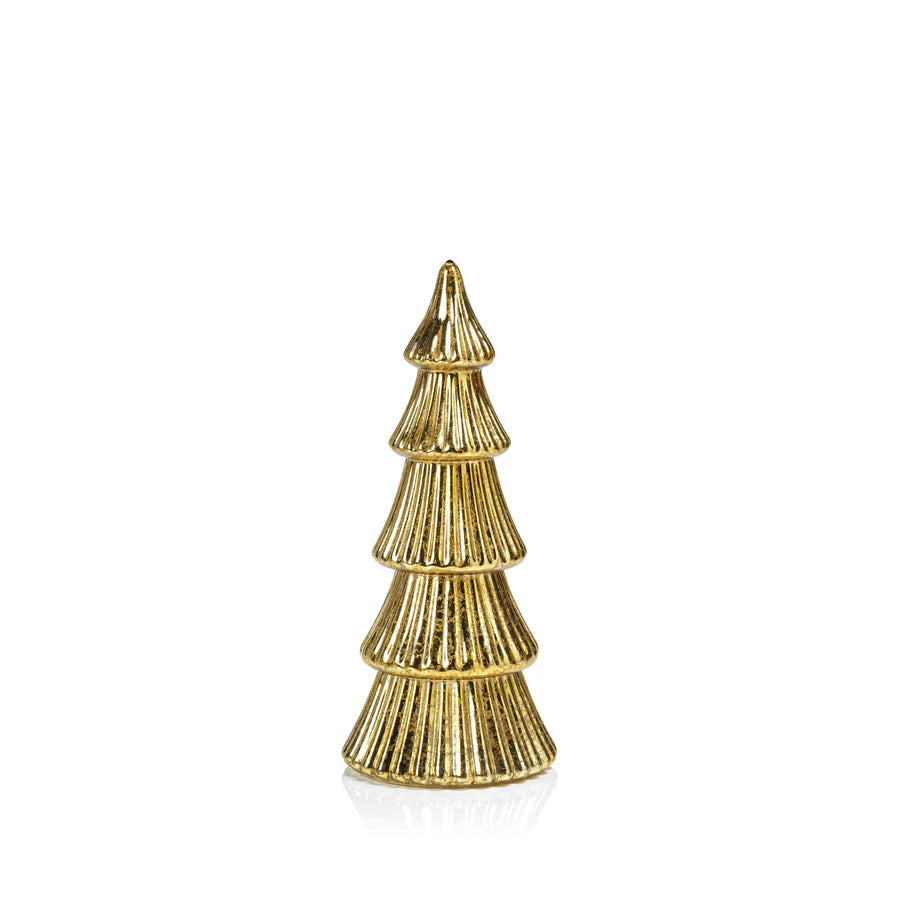 LED Ribbed Antique Tree Gold M