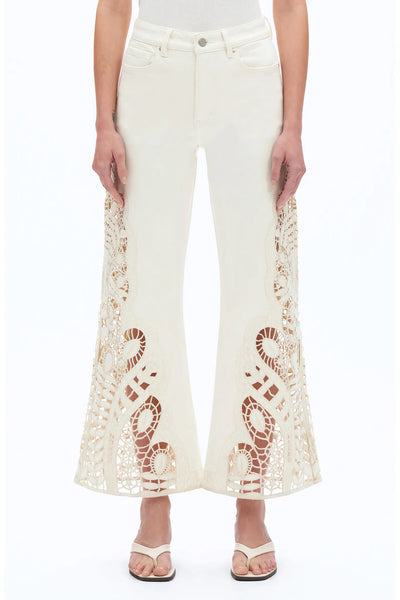 Angola Wide Leg Pant Beige