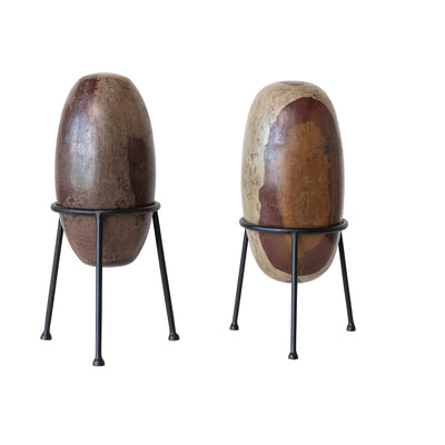 Granite Stone w Metal Stand