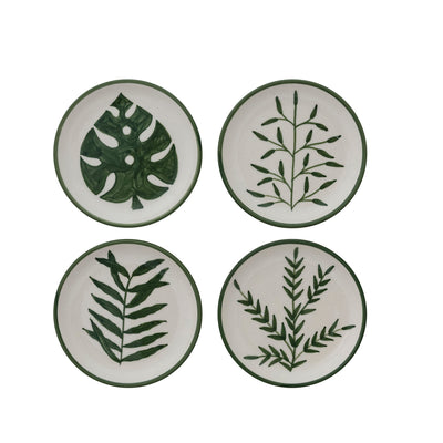 Plate w Pattern Botanical Inside