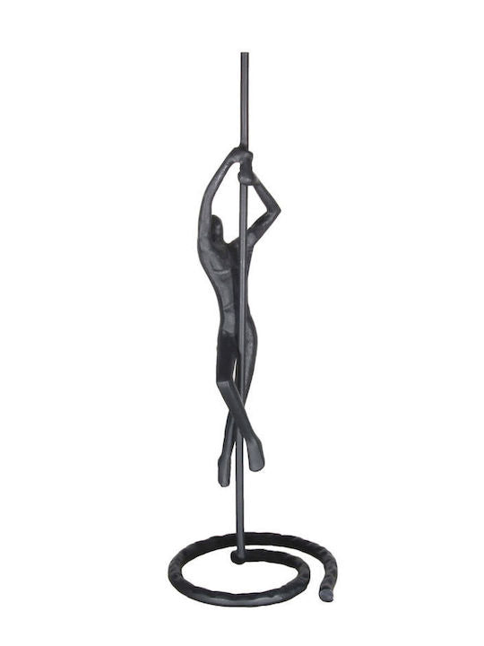 Metal 24 Climbing Man Sculpture Black
