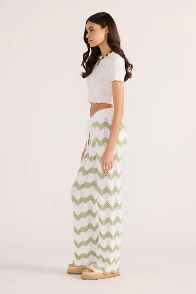 Jayden Crochet Pant Green