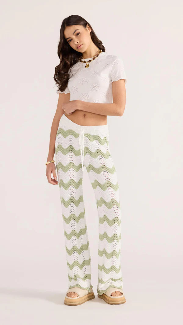 Jayden Crochet Pant Green