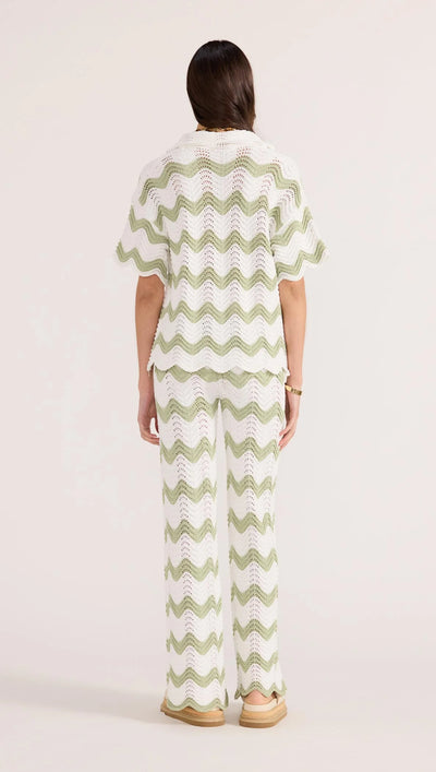 Jayden Crochet Shirt Green
