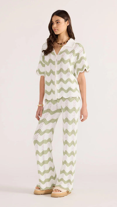 Jayden Crochet Shirt Green