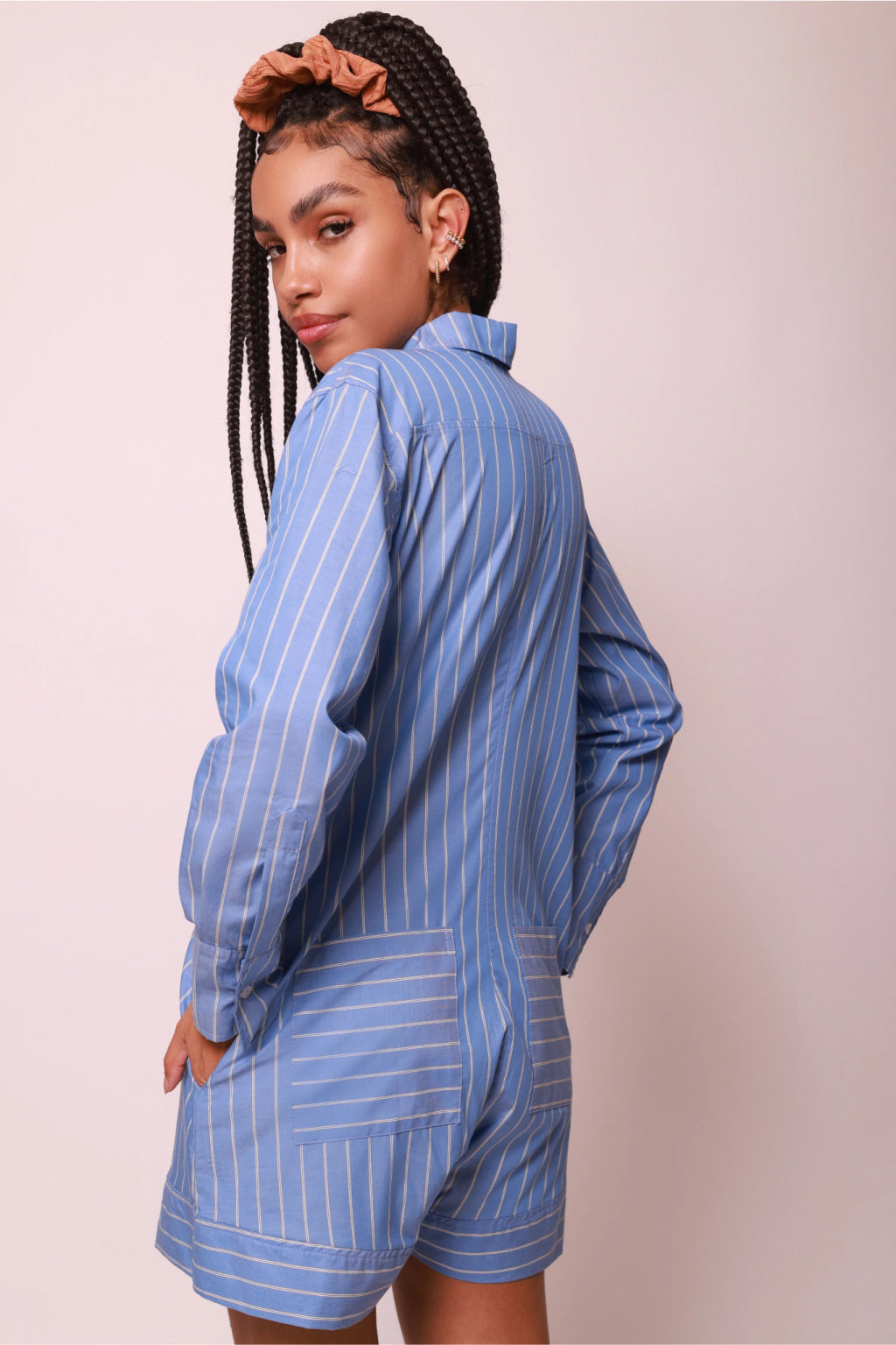 Teresa Jumpsuit Stripe Blue