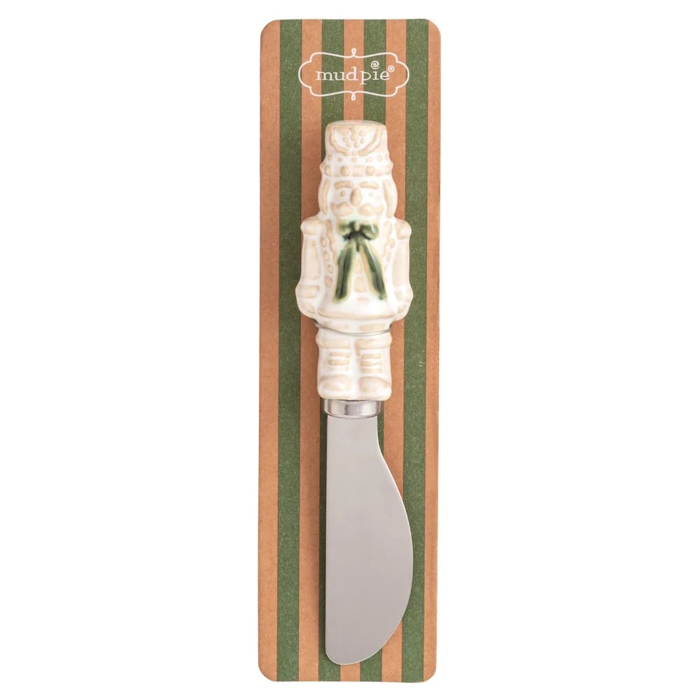 White Christmas Spreader Nutcracket