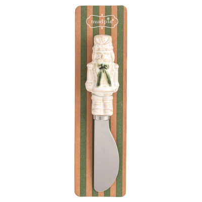 White Christmas Spreader Nutcracket
