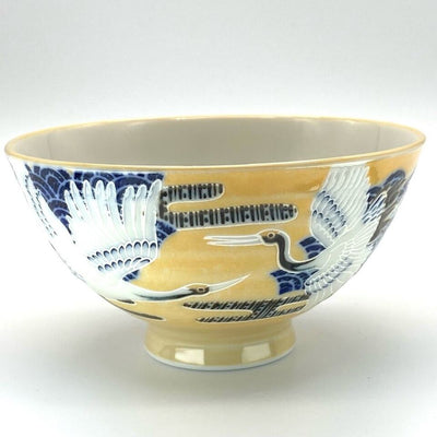 Rice Bowl Japanese Crane Jp