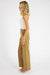 Nicole Full Length Wide Leg Pant Khaki