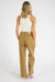 Nicole Full Length Wide Leg Pant Khaki