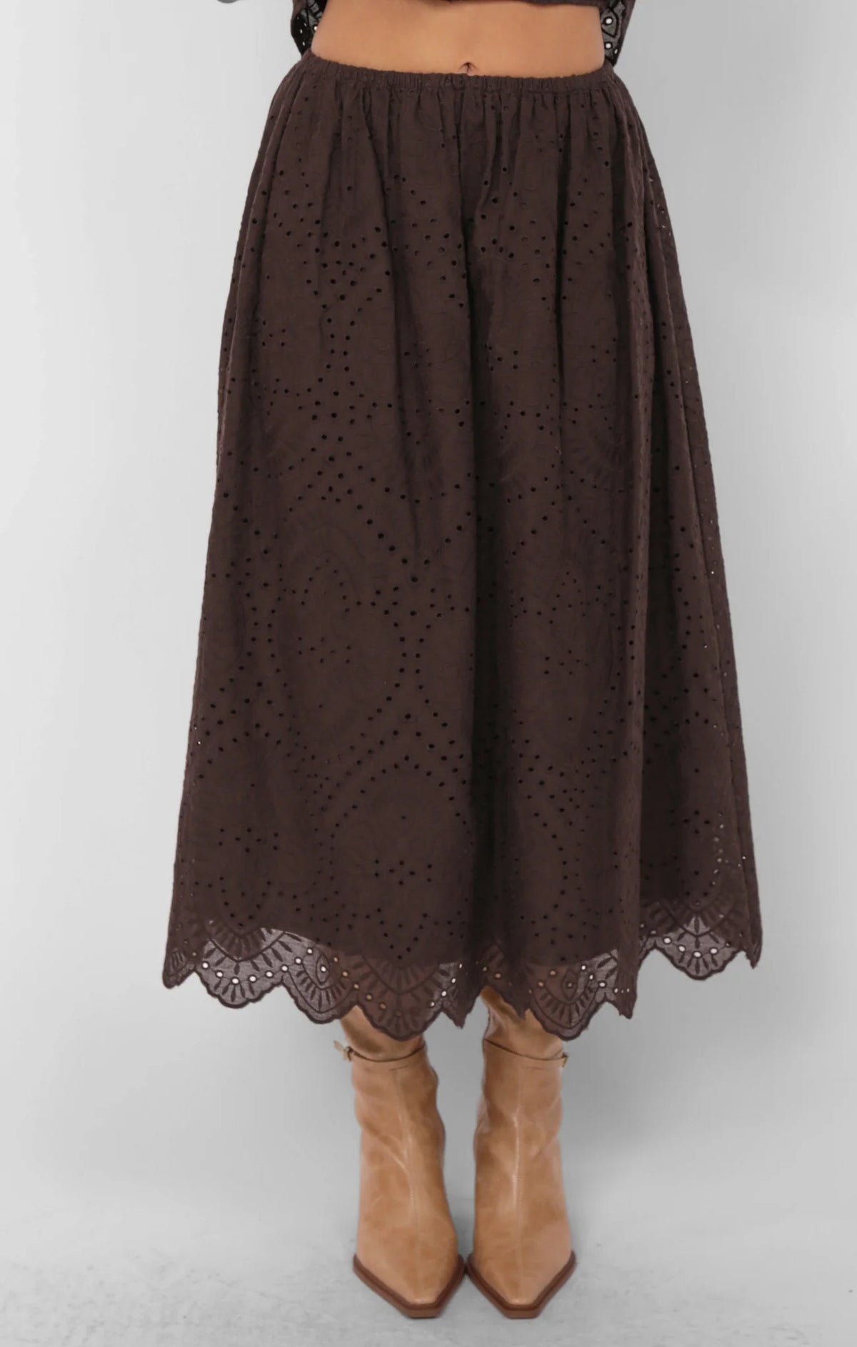 Diana Skirt Dark Brown