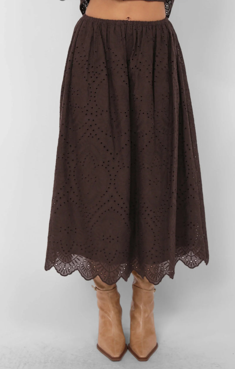Diana Skirt Dark Brown