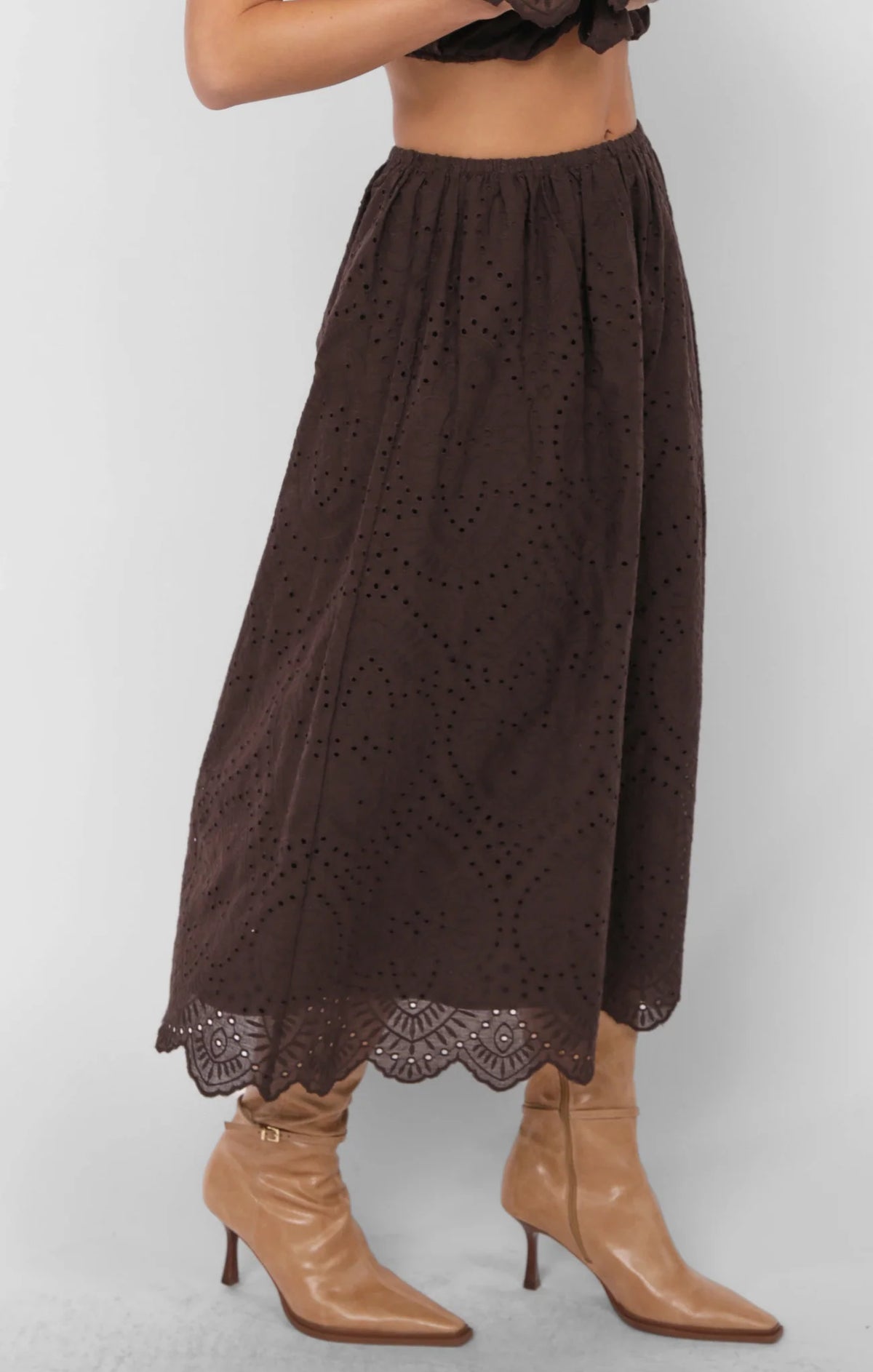 Diana Skirt Dark Brown