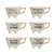 Stoneware Footed Teacup with Saying