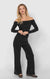 Hudtie Knit Top Black