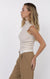 Fladi Trouser Taupe White