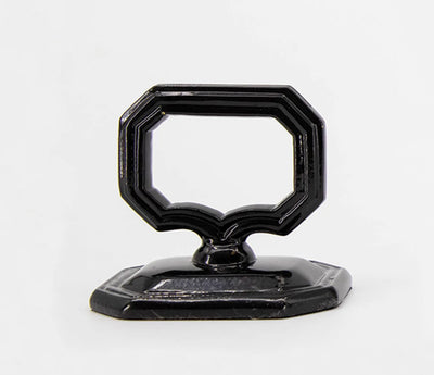 Napkin Ring with Place Card Holder - Black
