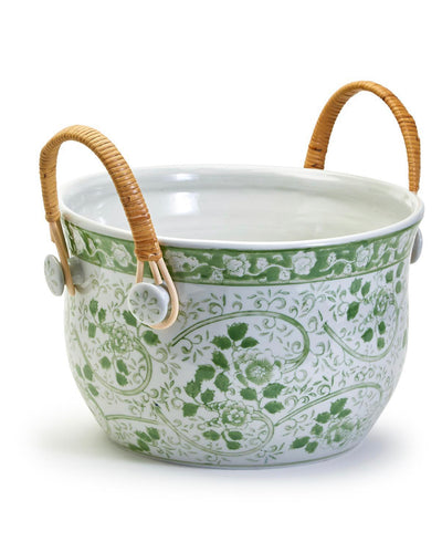 Countryside Party Bucket with Woven Cane Handles