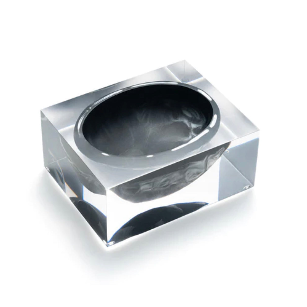 Block Bowl Black Marble