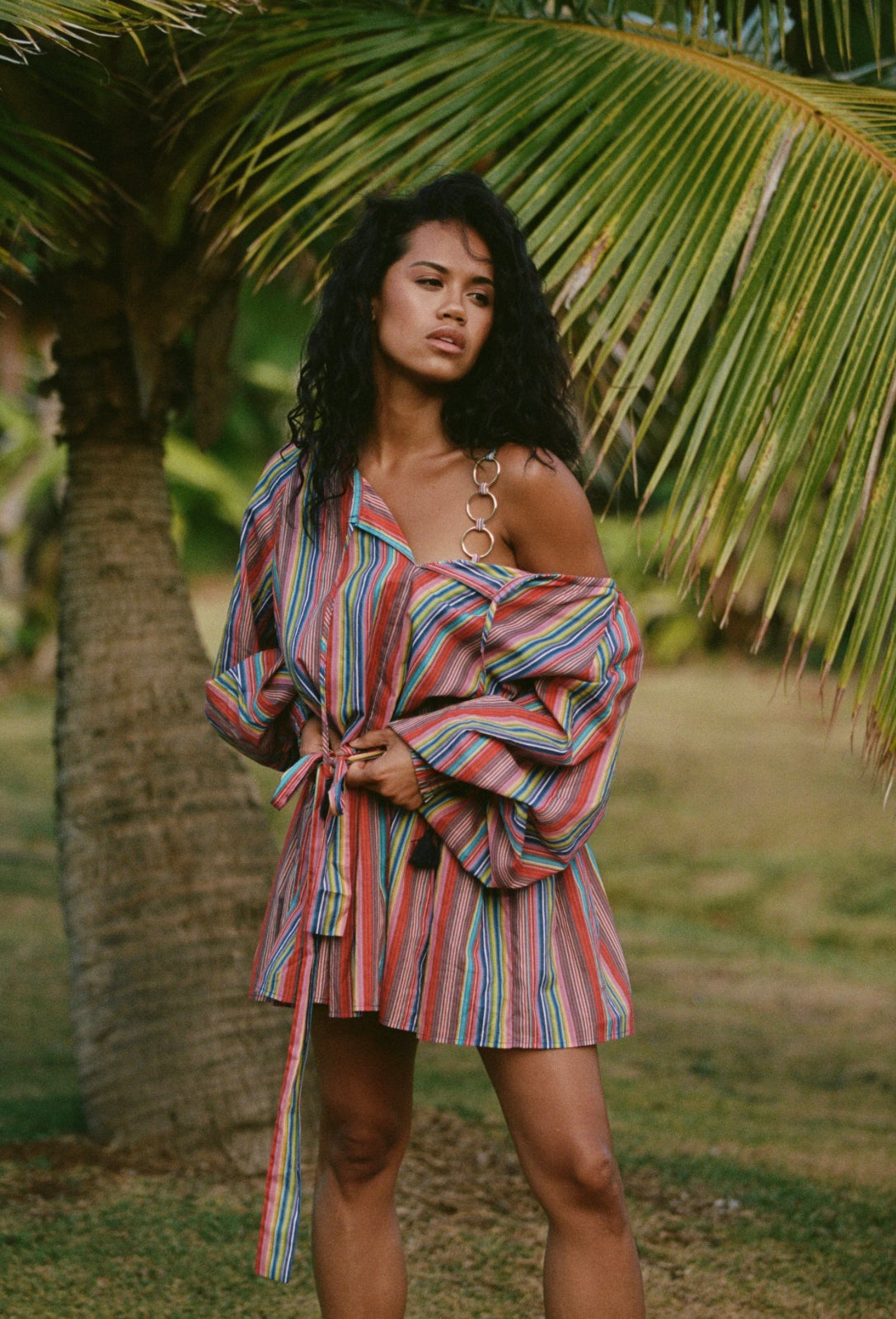 Mariana Mini Dress Multi Stripe