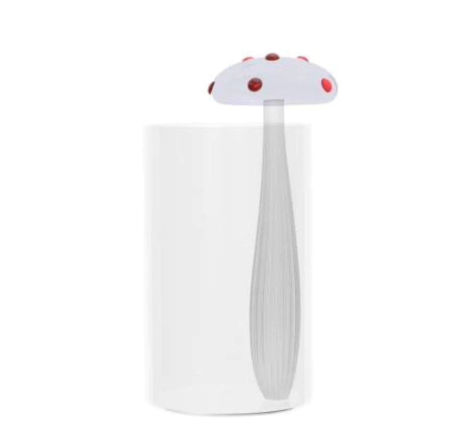 ALICE Vase Purple mushroom with red dots